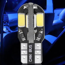 Load image into Gallery viewer, 10pcs W5W T10 Led Canbus Car Interior Bulb Canbus 5730 8SMD For Car Lamps Dome Light Auto Wedge Side License Plate Led Lamp