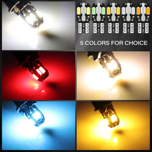 Load image into Gallery viewer, 10pcs W5W T10 Led Canbus Car Interior Bulb Canbus 5730 8SMD For Car Lamps Dome Light Auto Wedge Side License Plate Led Lamp