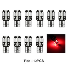 Load image into Gallery viewer, 10pcs W5W T10 Led Canbus Car Interior Bulb Canbus 5730 8SMD For Car Lamps Dome Light Auto Wedge Side License Plate Led Lamp