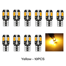Load image into Gallery viewer, 10pcs W5W T10 Led Canbus Car Interior Bulb Canbus 5730 8SMD For Car Lamps Dome Light Auto Wedge Side License Plate Led Lamp