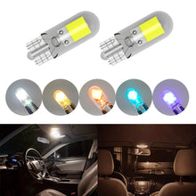 Load image into Gallery viewer, 2Pcs W5W LED T10 COB Sapphire Economic Upgraded Pop Car Light Bulb High Bright Drive-free Wedge Dome Reading Lamp 12V 6000K