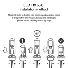 Load image into Gallery viewer, 2Pcs Super Bright T10 LED BULB W5W Sapphire COB Drive-Free led wedge bulb Dome Reading Lamp Bulb Super Bright 12V Car Bulb 6000K