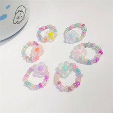 Load image into Gallery viewer, Fashion Resin Frosted Yellow Flower Butterfly Index Finger Ring Rice Beads Colorful Handmade Beaded Ring Women Jewelry Gifts