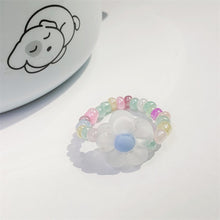 Load image into Gallery viewer, Fashion Resin Frosted Yellow Flower Butterfly Index Finger Ring Rice Beads Colorful Handmade Beaded Ring Women Jewelry Gifts