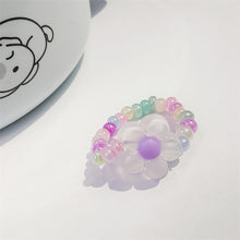 Load image into Gallery viewer, Fashion Resin Frosted Yellow Flower Butterfly Index Finger Ring Rice Beads Colorful Handmade Beaded Ring Women Jewelry Gifts