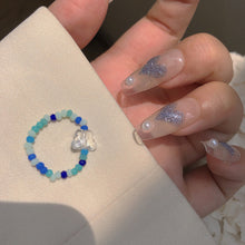 Load image into Gallery viewer, Fashion Resin Summer Flower Butterfly Index Finger Ring Rice Beads Colorful Handmade Beaded Ring Women Jewelry Gifts