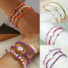 Load image into Gallery viewer, 3pcs/set Fashion Mixed Color Beaded Bracelet Irregular Imitation Crystal Rice Beads Gravel Bracelet Women Jewelry Gifts