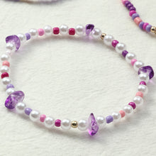 Load image into Gallery viewer, 3pcs/set Fashion Mixed Color Beaded Bracelet Irregular Imitation Crystal Rice Beads Gravel Bracelet Women Jewelry Gifts