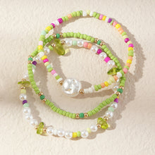 Load image into Gallery viewer, 3pcs/set Fashion Mixed Color Beaded Bracelet Irregular Imitation Crystal Rice Beads Gravel Bracelet Women Jewelry Gifts