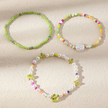 Load image into Gallery viewer, 3pcs/set Fashion Mixed Color Beaded Bracelet Irregular Imitation Crystal Rice Beads Gravel Bracelet Women Jewelry Gifts