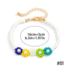 Load image into Gallery viewer, Fashion Summer Bohemia Colorful Rice Beads Bracelet Set Contrast Beaded Braided Bracelet Set Women Jewelry Accessories