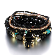 Load image into Gallery viewer, Fashion Boho Multilayer Bracelet Bohemia Style Summer Rice Beads Wristband Creative Turquoise Beaded Women Bracelet Jewelry