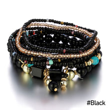 Load image into Gallery viewer, Fashion Boho Multilayer Bracelet Bohemia Style Summer Rice Beads Wristband Creative Turquoise Beaded Women Bracelet Jewelry