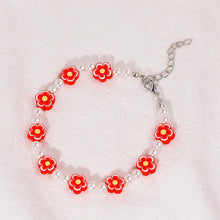 Load image into Gallery viewer, Simple Fashion Imitation Pearl Soft Pottery Bracelet Colorful Flower Bracelet Bohemian Lemon Avocado Hand Beaded Women Jewelry