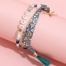 Load image into Gallery viewer, Simple Fashion Personalized Beaded Bracelet Mixed Beads Colorful Printing Rice Beads Bohemian Fabric Bracelet Women Jewelry