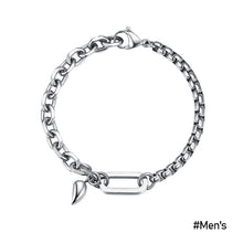 Load image into Gallery viewer, Fashion Stainless Steel Couple Bracelets Magnetism Romantic Heart Charm Creative Chain Bracelets Jewelry Gift For Women Men