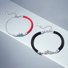 Load image into Gallery viewer, Fashion Mountains and Seas Couple Bracelets Charm Black Rope Romantic Creative Chain Bracelets Jewelry Gift for Women Men