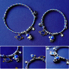 Load image into Gallery viewer, 1pc/2pcs Fashion Astronaut Star Magnetic Buckle Bracelets Knitted Rope Romantic Creative Bracelets Jewelry Gift for Women Men