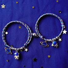 Load image into Gallery viewer, 1pc/2pcs Fashion Astronaut Star Magnetic Buckle Bracelets Knitted Rope Romantic Creative Bracelets Jewelry Gift for Women Men