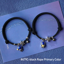 Load image into Gallery viewer, 1pc/2pcs Fashion Astronaut Star Magnetic Buckle Bracelets Knitted Rope Romantic Creative Bracelets Jewelry Gift for Women Men