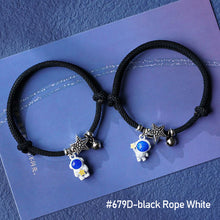 Load image into Gallery viewer, 1pc/2pcs Fashion Astronaut Star Magnetic Buckle Bracelets Knitted Rope Romantic Creative Bracelets Jewelry Gift for Women Men