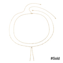 Load image into Gallery viewer, Vintage Summer Sexy Double Layer Waist Chain Thin Link Female Body Chain Waist Chain Belt Streetwear Women Fashion Body Jewelry