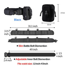 Load image into Gallery viewer, Multifunction MOLLE Tactical Battle Belt Hunting Set Belt Military Inner Waist Belt With Phone Tool Bag For CS Shooting