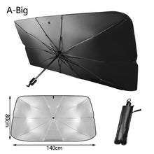 Load image into Gallery viewer, Car Windshield Sunshade Umbrella Type Sun Shade For Car Window Summer Sun Protection Heat Insulation Cloth For Car Front Shading