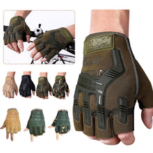 Load image into Gallery viewer, Tactical Gloves Military Army Shooting Paintball Airsoft Bicycle Motorcross Combat Hard Knuckle Fingerless Gloves