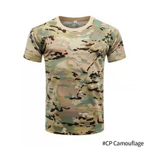 Load image into Gallery viewer, Tactical Camouflage Shirt Short Sleeve Men's Quick Dry Combat T-Shirt Military Army T Shirt Camo Outdoor Hunting Hiking Shirts