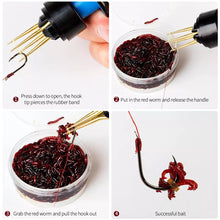 Load image into Gallery viewer, Portable Earthworm Bloodworm Clip Bait Clip Earthworm Clip Fishing Tackle Fishing Tools Fishing Baits Accessories
