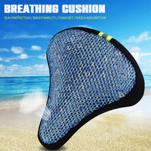 Load image into Gallery viewer, Bicycle Saddle Cover 3D Soft Bike Seat Net Cover Cycling Silicone Seat Cushion Saddle Cover For Bicycle Bike Accessories