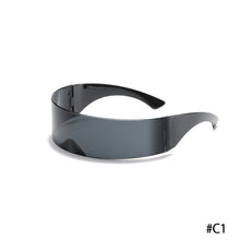 Load image into Gallery viewer, One Piece Glasses Sunglasses Cycling Glasses Headband Glasses Large Mirror Fashion Party Cool Multiple Colour