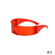 Load image into Gallery viewer, One Piece Glasses Sunglasses Cycling Glasses Headband Glasses Large Mirror Fashion Party Cool Multiple Colour