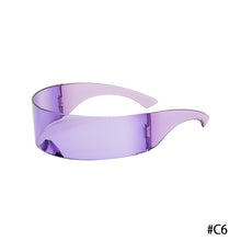 Load image into Gallery viewer, One Piece Glasses Sunglasses Cycling Glasses Headband Glasses Large Mirror Fashion Party Cool Multiple Colour