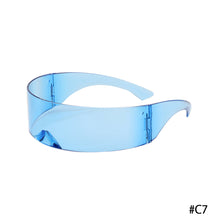 Load image into Gallery viewer, One Piece Glasses Sunglasses Cycling Glasses Headband Glasses Large Mirror Fashion Party Cool Multiple Colour