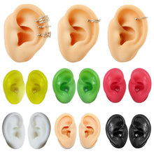 Load image into Gallery viewer, 1 Pcs Silicone Ear Model Professional Practice Piercing Tools Earring Ear Stud Display Tools Can Be Reused Body Jewelry