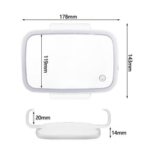Load image into Gallery viewer, Universal Car Mirror Makeup Mirror Glass Rear View Mirror Hanging Vanity With LED Light Sun Visor Mirror
