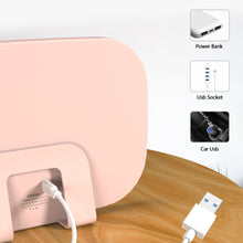 Load image into Gallery viewer, Car Sun Visor LED Makeup Mirror Touch Switch Fill Adjustable Light Rechargable USB Makeup Mirror Sun Visor Interior Mirror