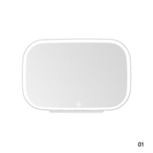Load image into Gallery viewer, Car Sun Visor LED Makeup Mirror Touch Switch Fill Adjustable Light Rechargable USB Makeup Mirror Sun Visor Interior Mirror