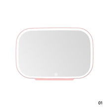 Load image into Gallery viewer, Car Sun Visor LED Makeup Mirror Touch Switch Fill Adjustable Light Rechargable USB Makeup Mirror Sun Visor Interior Mirror