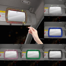 Load image into Gallery viewer, Car Sun Visor Makeup Mirror with LED Light Fill Light Beauty Mirror Car Decor With Bling Assessoires for Girls