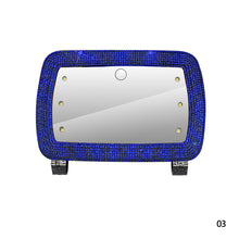 Load image into Gallery viewer, Car Sun Visor Makeup Mirror with LED Light Fill Light Beauty Mirror Car Decor With Bling Assessoires for Girls