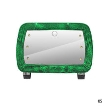 Load image into Gallery viewer, Car Sun Visor Makeup Mirror with LED Light Fill Light Beauty Mirror Car Decor With Bling Assessoires for Girls