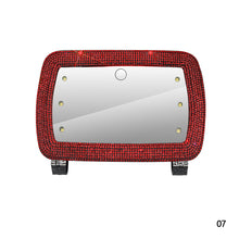 Load image into Gallery viewer, Car Sun Visor Makeup Mirror with LED Light Fill Light Beauty Mirror Car Decor With Bling Assessoires for Girls