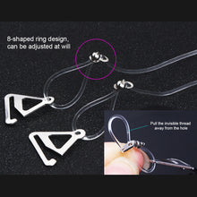 Load image into Gallery viewer, 1 Pair Invisible Transparent Shoulder Straps Metal Buckle Bra Straps Elastic Adjustable Bra Accessories