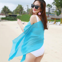 Load image into Gallery viewer, Summer Multifunctional Chiffon Shirt All-match Sun Protection Clothing Perspective Sunscreen Shawl Scarf for Women