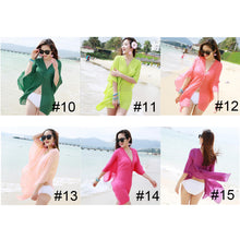 Load image into Gallery viewer, Summer Multifunctional Chiffon Shirt All-match Sun Protection Clothing Perspective Sunscreen Shawl Scarf for Women