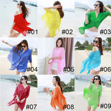 Load image into Gallery viewer, Summer Multifunctional Chiffon Shirt All-match Sun Protection Clothing Perspective Sunscreen Shawl Scarf for Women