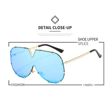 Load image into Gallery viewer, Large Frame Sunglasses Personality Trend Sunglasses UV Protection Retro Sunglasses Outdoor Glasses for Men Women